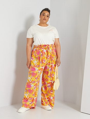 Saldi pantaloni in Taglie forti donna | giallo | Kiabi