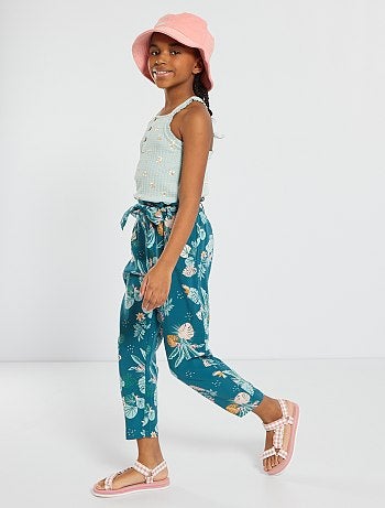 Pantaloni larghi, comfort, con dettagli - Kiabi