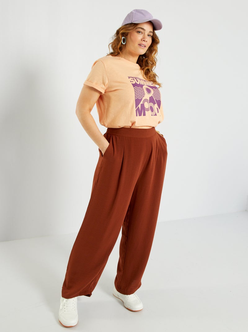 Pantaloni larghi 'Only' ARANCIONE - Kiabi