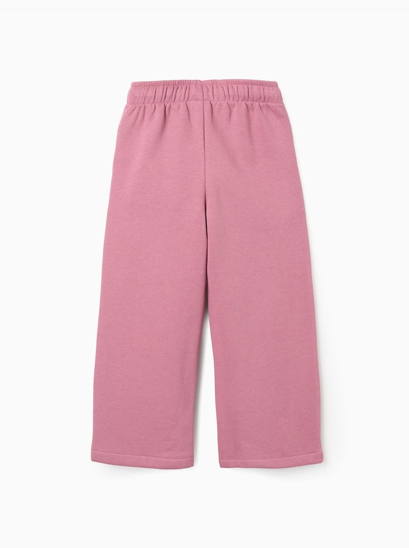 Pantaloni larghi spazzolati con coulisse Rosa scuro - Kiabi