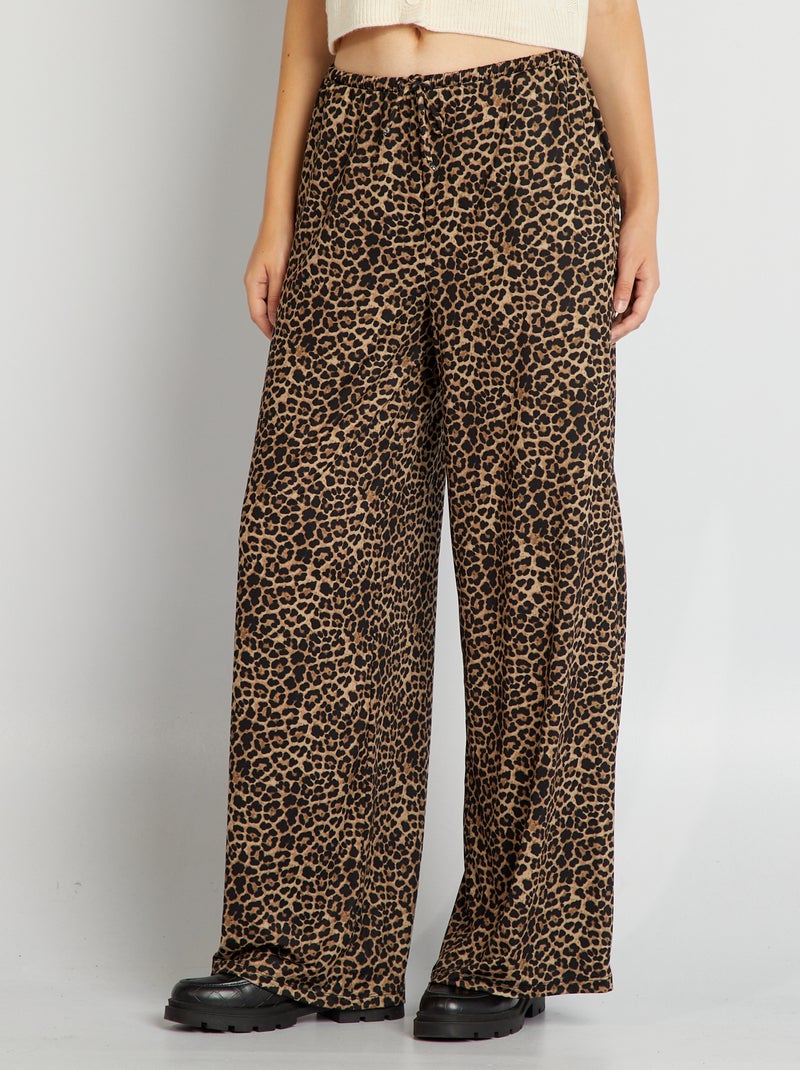 H&m Pantalone Leopardato Donna Pantaloni Leopardati Roberto