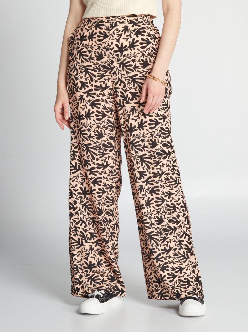 Pantaloni larghi stampati BIANCO - Kiabi