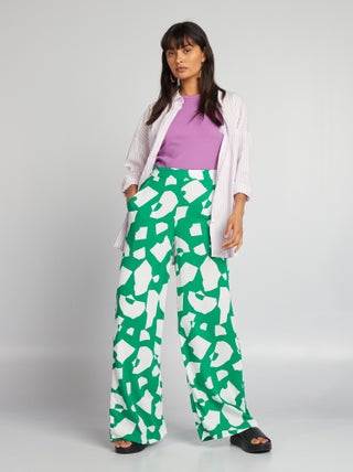 Pantaloni larghi stampati