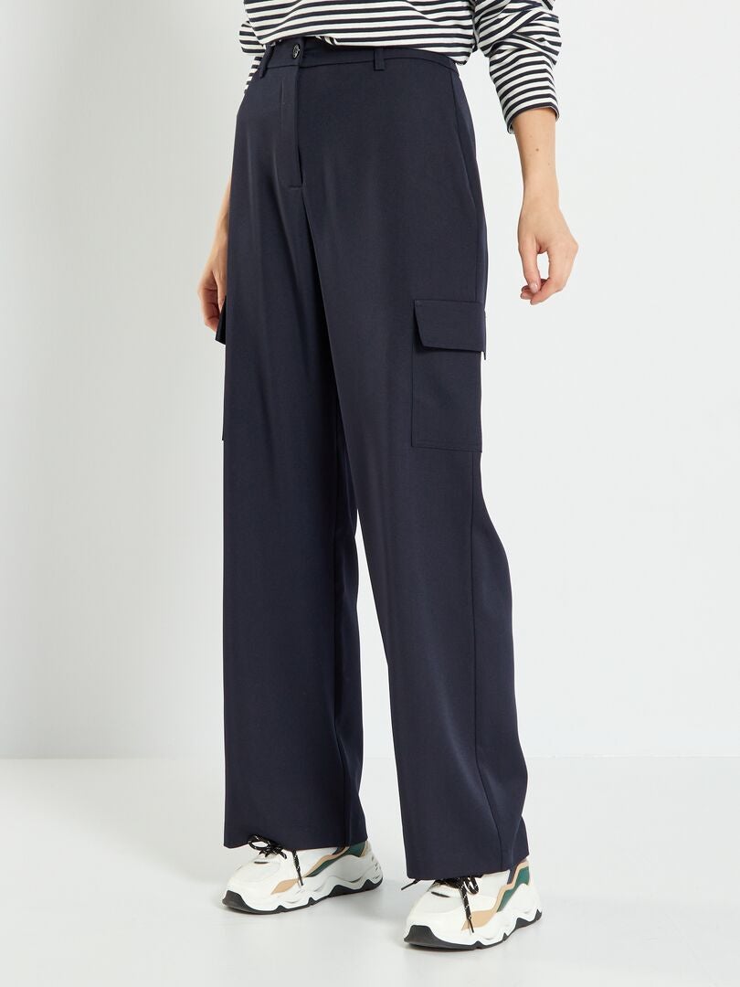 ONLY Onlaida Striped Pant Jrs - Pantaloni Larghi A Righe, Donna, Taglia L, Provenza, Stile Lounge