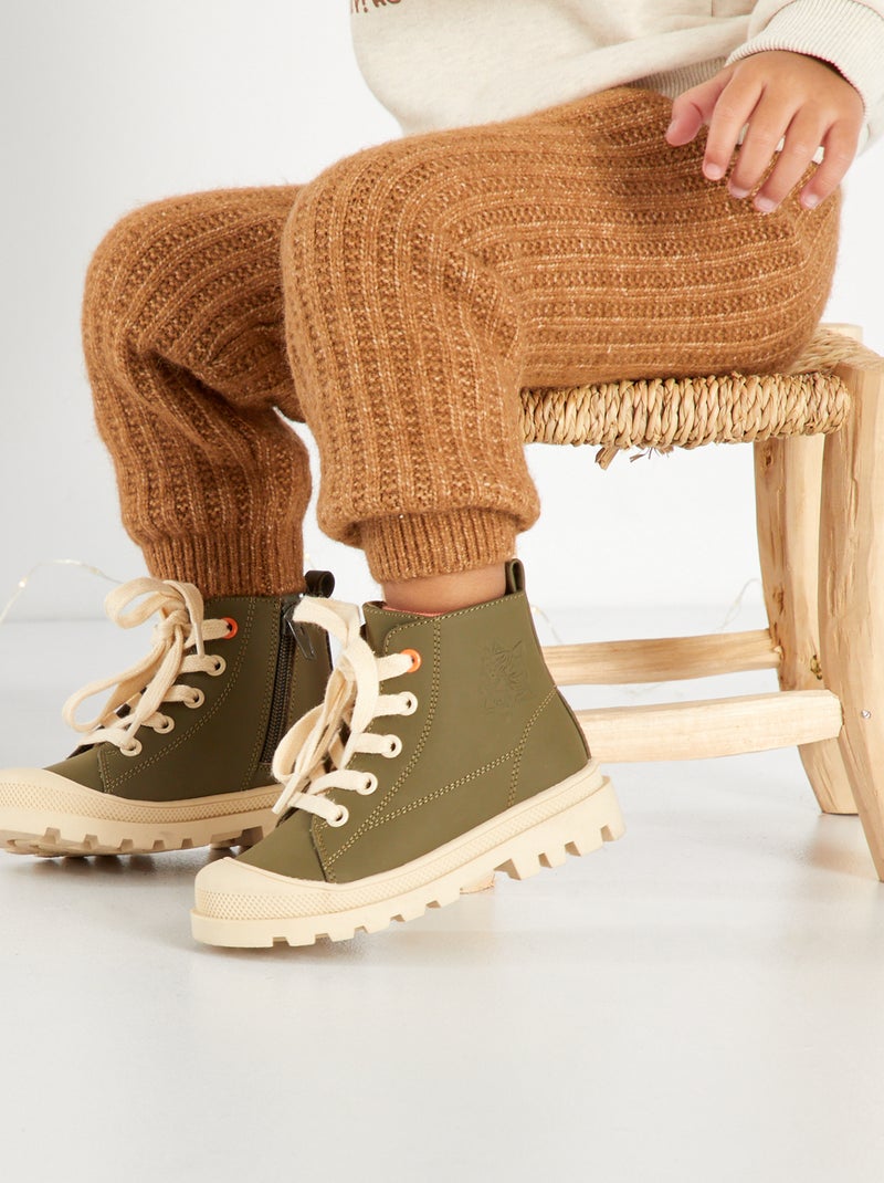 Pantaloni lavorati a maglia BEIGE - Kiabi