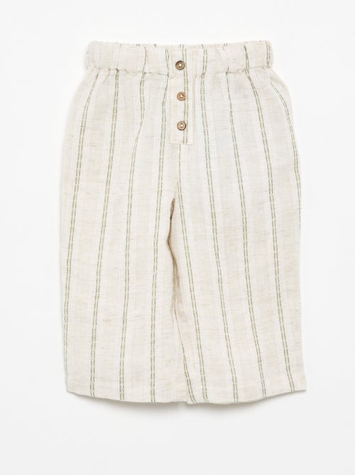 Pantaloni leggeri a righe - Kiabi