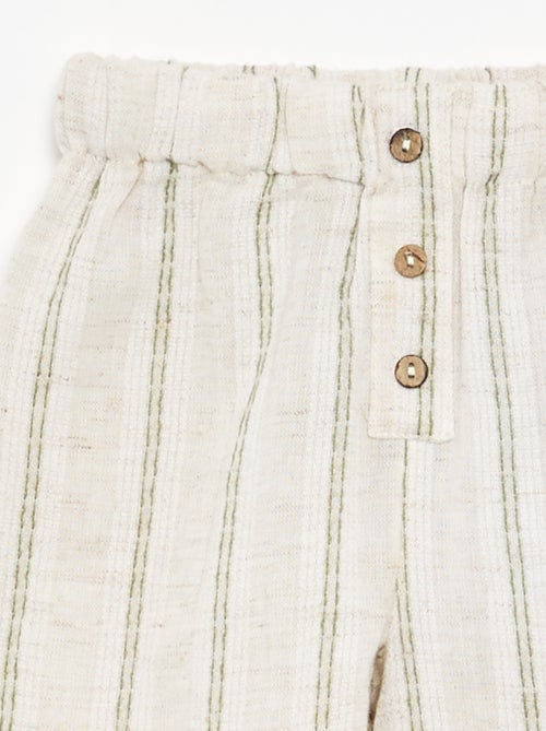Pantaloni leggeri a righe - Kiabi
