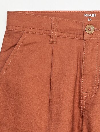 Pantaloni leggeri effetto lino in oxford