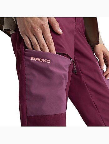 Pantaloni leggeri per l’escursionismo da donna escursionismo donna vortex purp