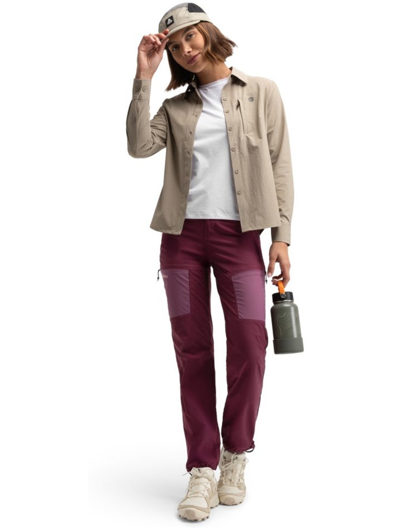 Pantaloni leggeri per l’escursionismo da donna escursionismo donna vortex purp Viola - Kiabi