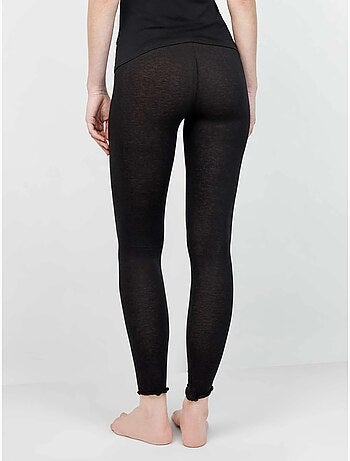 Pantaloni legging termici leggeri con doppia cintura