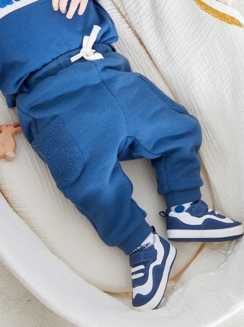 Pantaloni loose in tessuto felpato BLU - Kiabi