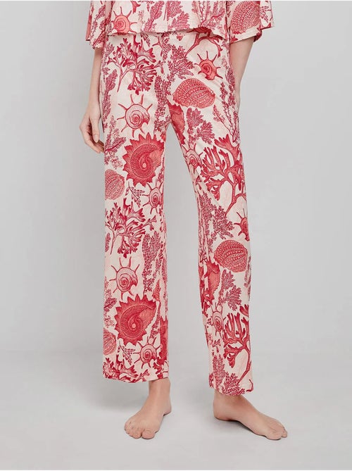 Pantaloni lunghi con stampa corallo - Kiabi Pantaloni lunghi con stampa corallo - Kiabi