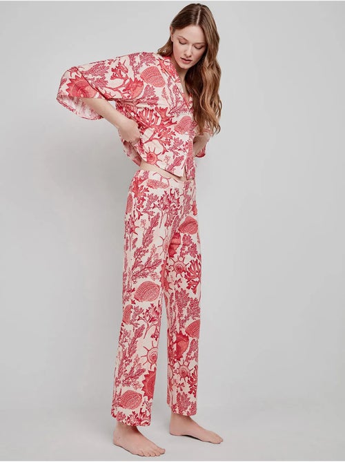 Pantaloni lunghi con stampa corallo - Kiabi Pantaloni lunghi con stampa corallo - Kiabi