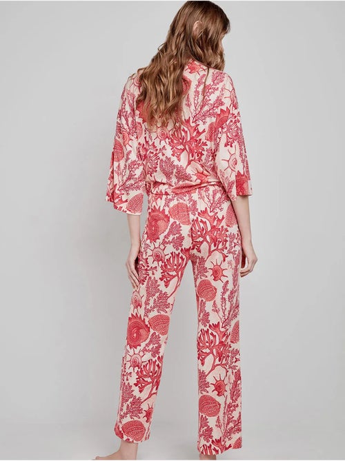 Pantaloni lunghi con stampa corallo - Kiabi Pantaloni lunghi con stampa corallo - Kiabi