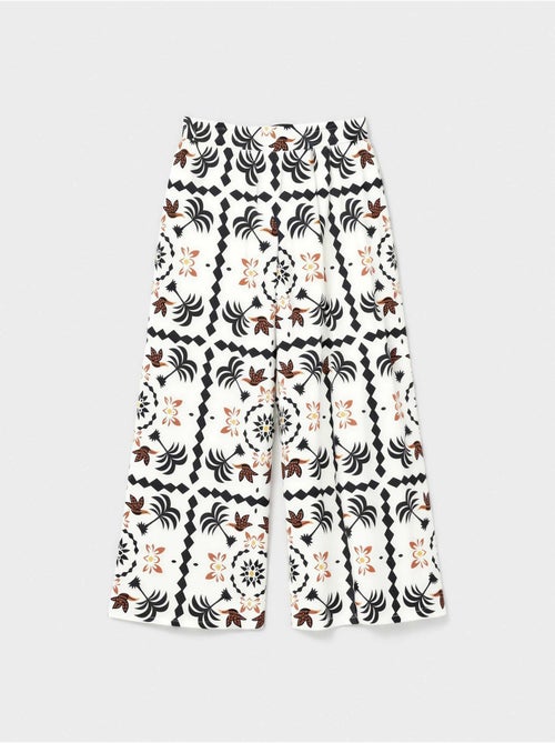 Pantaloni lunghi con stampa tropicale - Kiabi