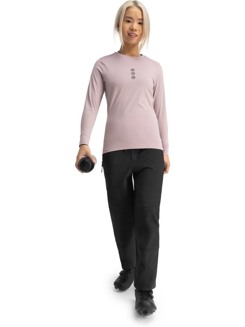Pantaloni lunghi da ciclismo gravel da donna ciclismo donna jeju Nero - Kiabi