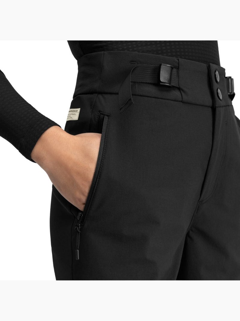 Pantaloni lunghi da ciclismo gravel da donna ciclismo donna jeju Nero - Kiabi