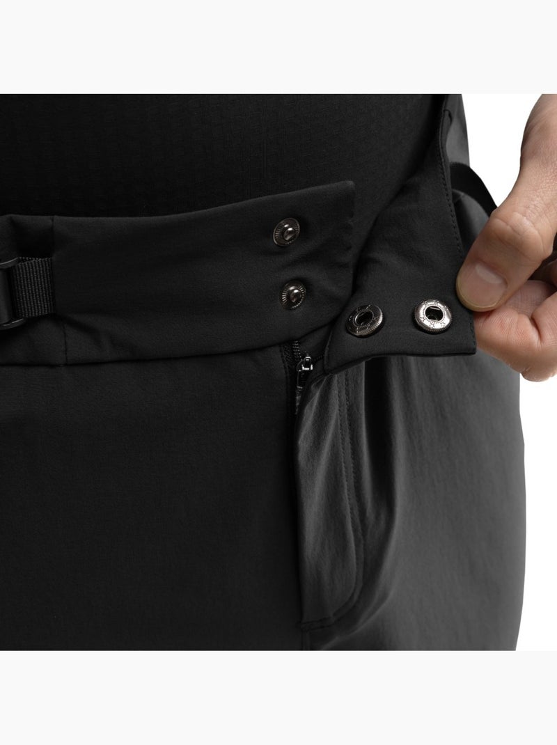 Pantaloni lunghi da ciclismo gravel da donna ciclismo uomo rift Nero - Kiabi