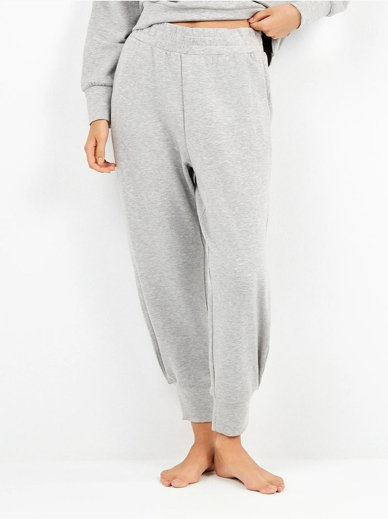 Pantaloni lunghi double soft touch Grigio - Kiabi