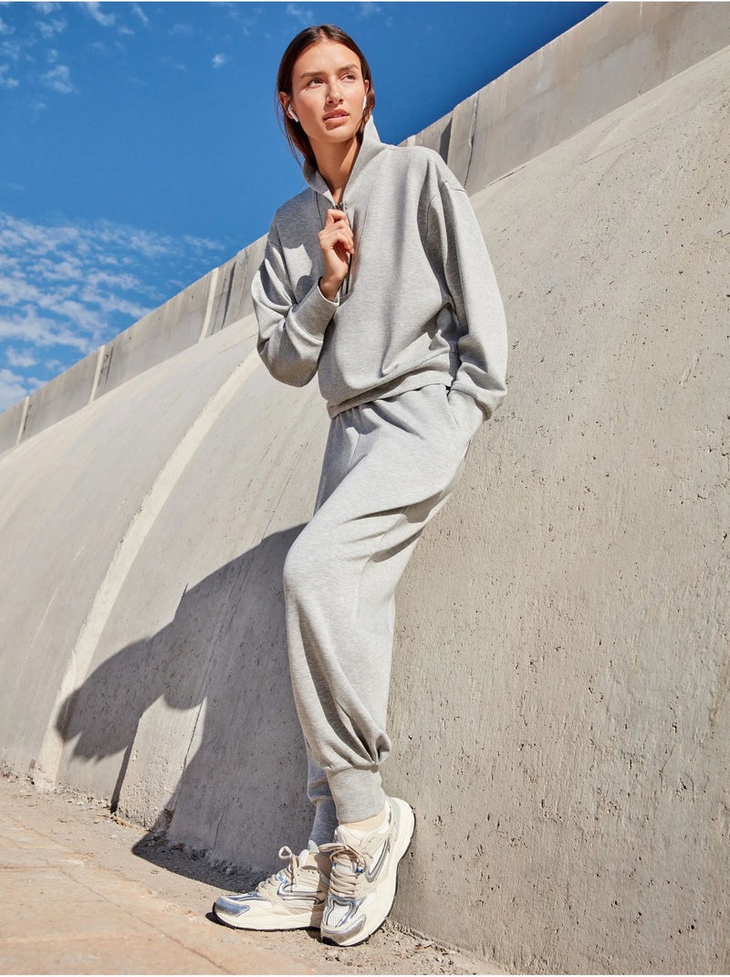 Pantaloni lunghi double soft touch Grigio - Kiabi