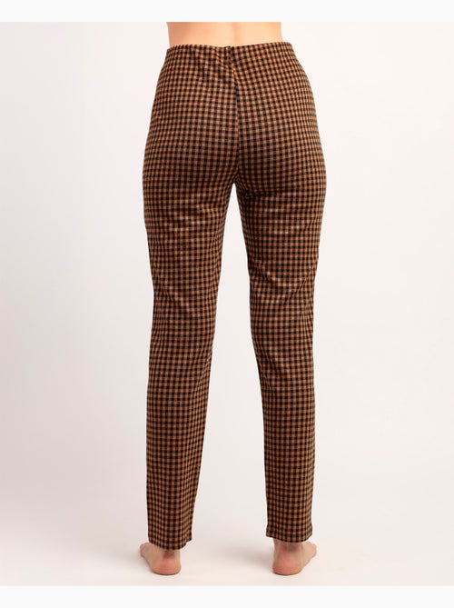 Pantaloni lunghi elastici Vichy da donna ADMAS - Kiabi Pantaloni lunghi elastici Vichy da donna ADMAS - Kiabi