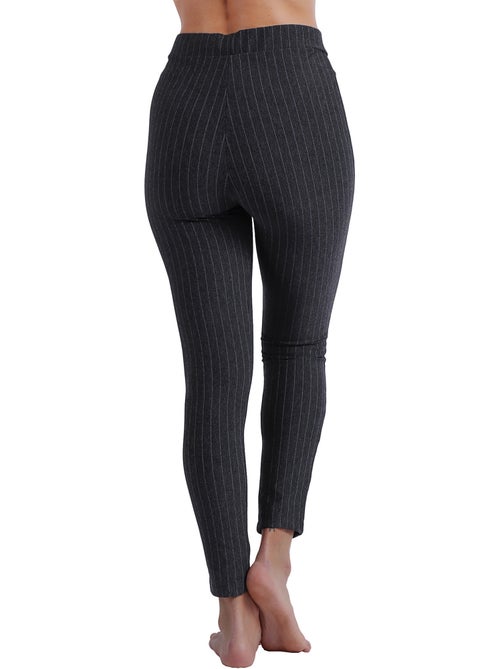 Pantaloni lunghi elasticizzati a righe sottili da donna ADMAS - Kiabi