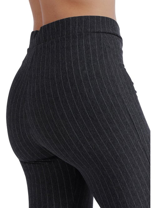 Pantaloni lunghi elasticizzati a righe sottili da donna ADMAS - Kiabi