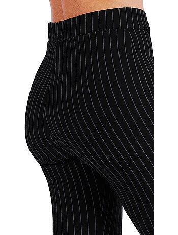 Pantaloni lunghi elasticizzati a righe sottili da donna ADMAS