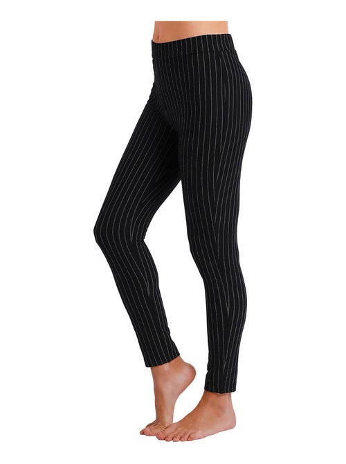 Pantaloni lunghi elasticizzati a righe sottili da donna ADMAS - Kiabi