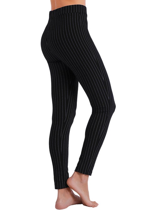 Pantaloni lunghi elasticizzati a righe sottili da donna ADMAS - Kiabi