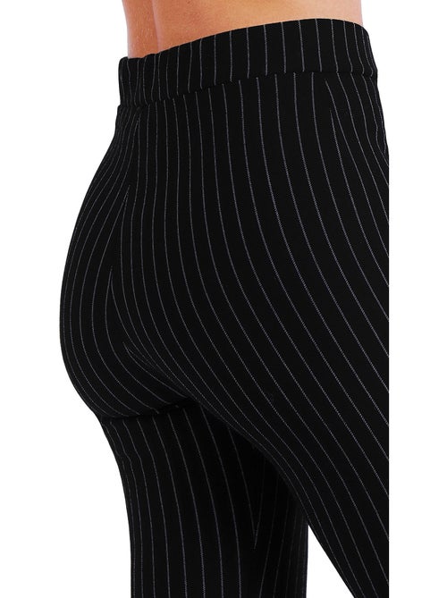 Pantaloni lunghi elasticizzati a righe sottili da donna ADMAS - Kiabi