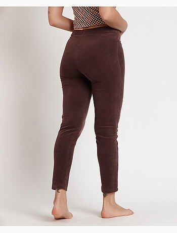 Pantaloni lunghi elasticizzati in velluto a coste da donna ADMAS