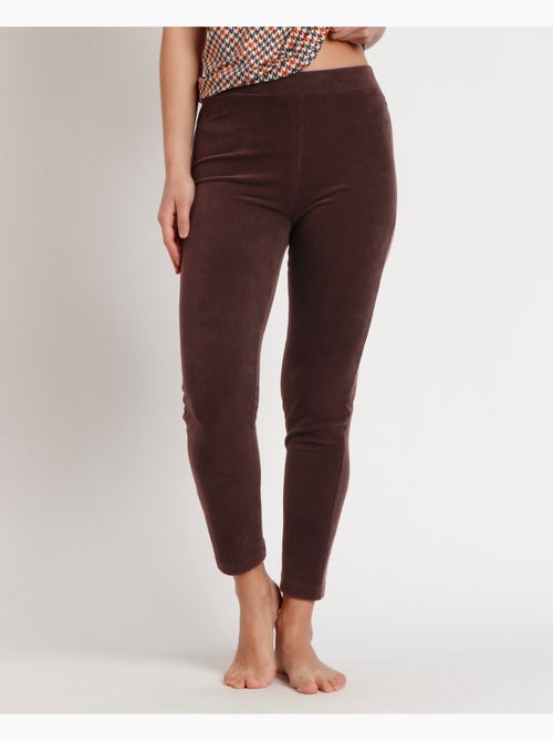 Pantaloni lunghi elasticizzati in velluto a coste da donna ADMAS - Kiabi Pantaloni lunghi elasticizzati in velluto a coste da donna ADMAS - Kiabi