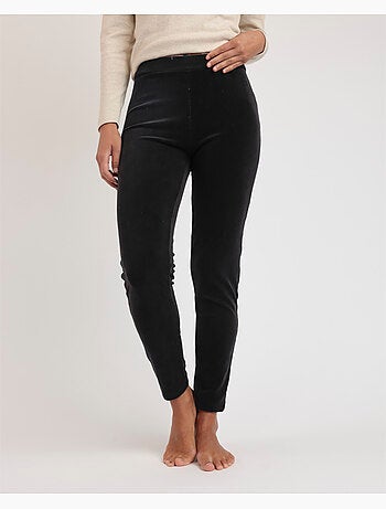 Pantaloni lunghi elasticizzati in velluto a coste da donna ADMAS