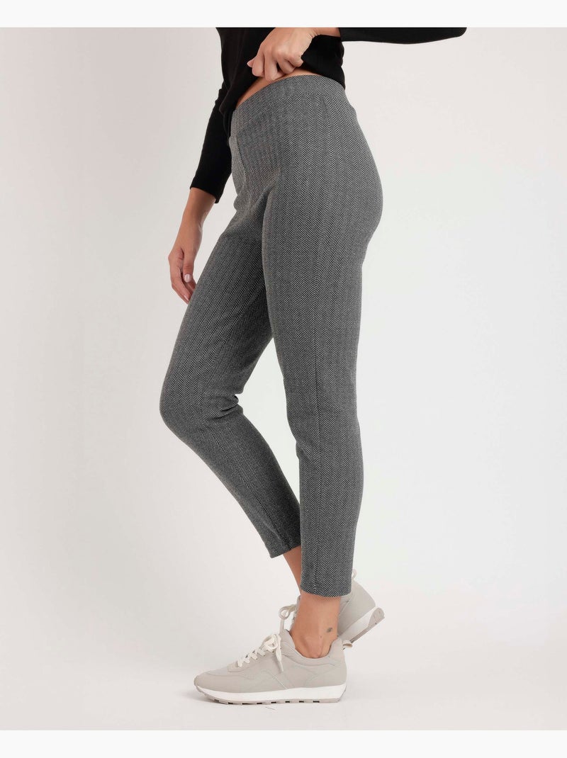 Pantaloni lunghi elasticizzati Spiga da donna ADMAS Grigio - Kiabi