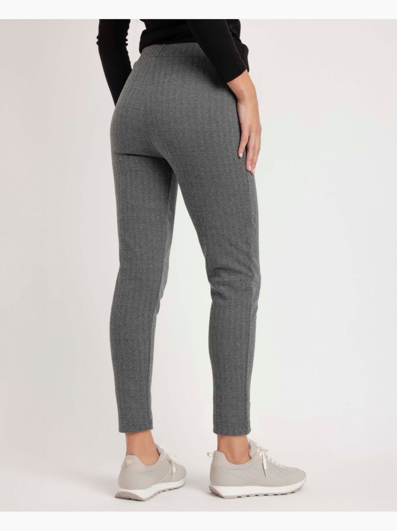 Pantaloni lunghi elasticizzati Spiga da donna ADMAS Grigio - Kiabi