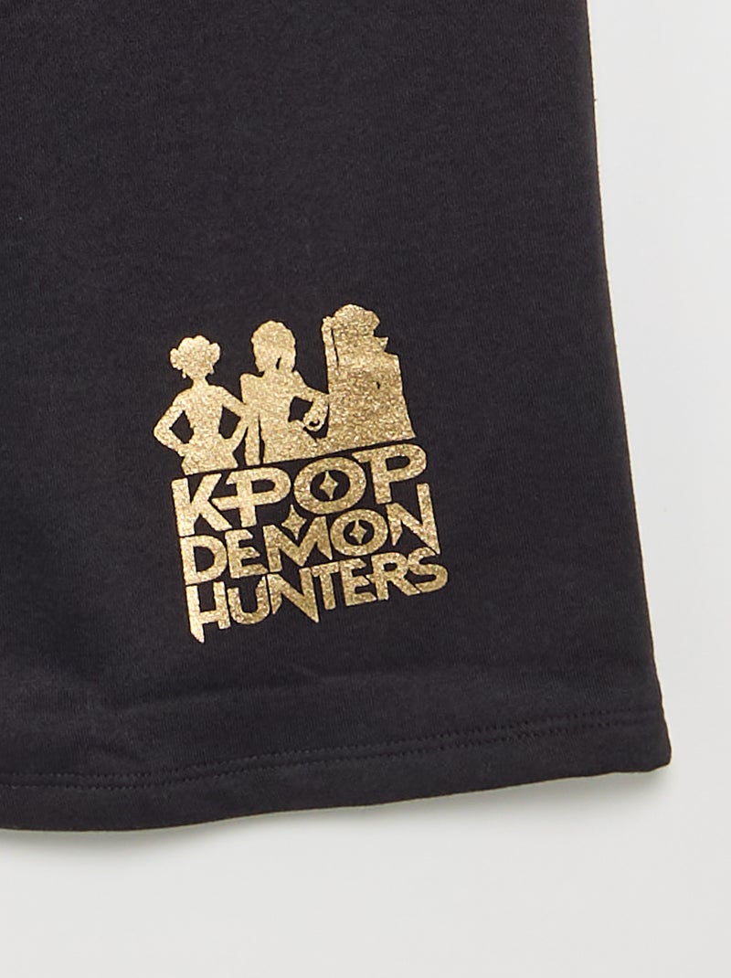 Pantaloni lunghi in pile \'K-Pop Demon Hunters\' Nero - Kiabi