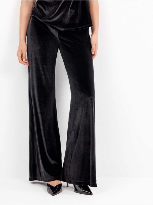 Pantaloni lunghi in velluto elasticizzato con design elegante - Kiabi