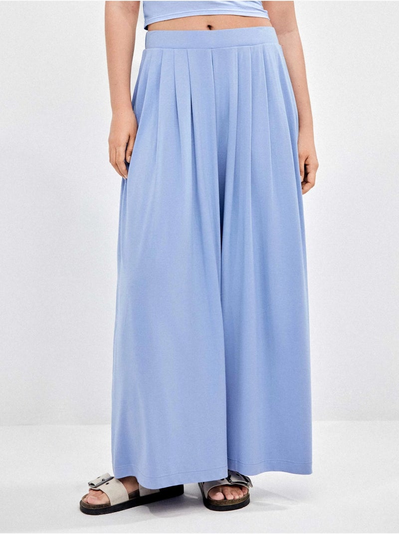 Pantaloni lunghi larghi Blu - Kiabi