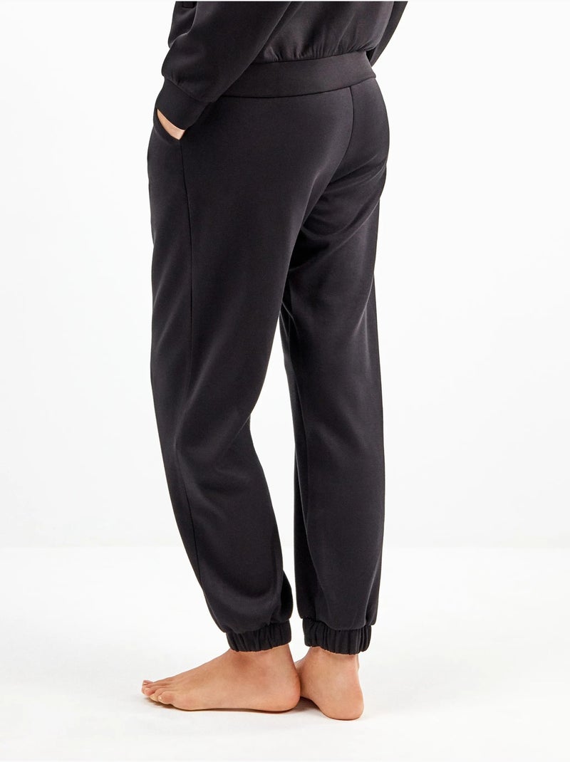 Pantaloni lunghi soft touch Nero - Kiabi