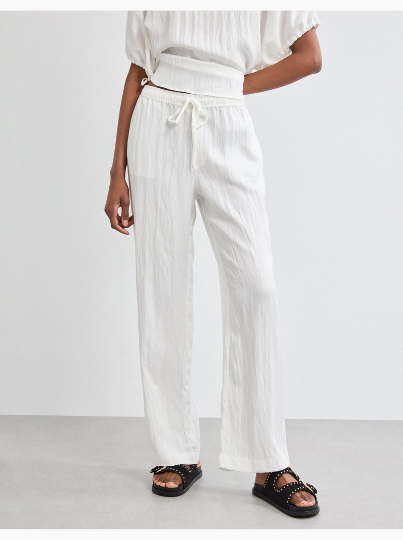 Pantaloni Lyocell, MO Fashion Bianco - Kiabi