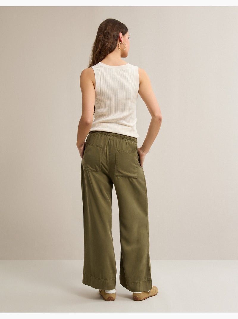 Pantaloni Lyocell, MO Fashion Verde - Kiabi