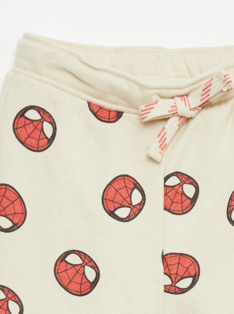 Pantaloni \'Marvel\' \'Spiderman\' in felpa non garzata Beige - Kiabi