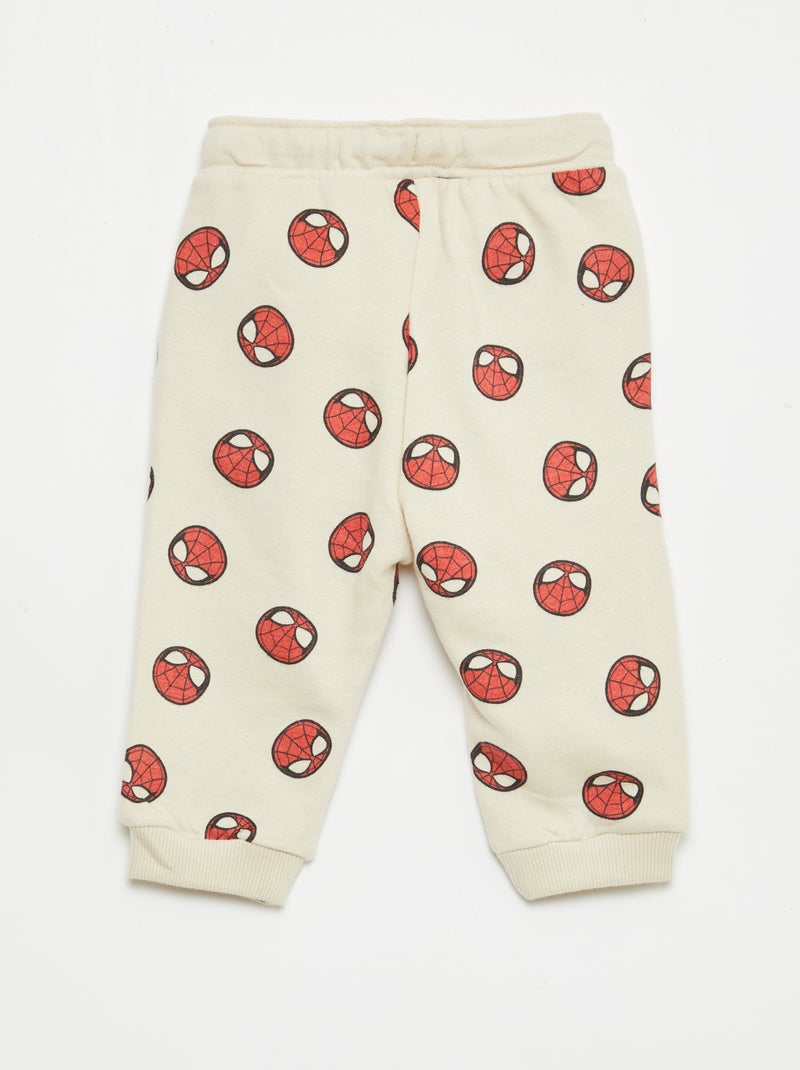 Pantaloni \'Marvel\' \'Spiderman\' in felpa non garzata Beige - Kiabi