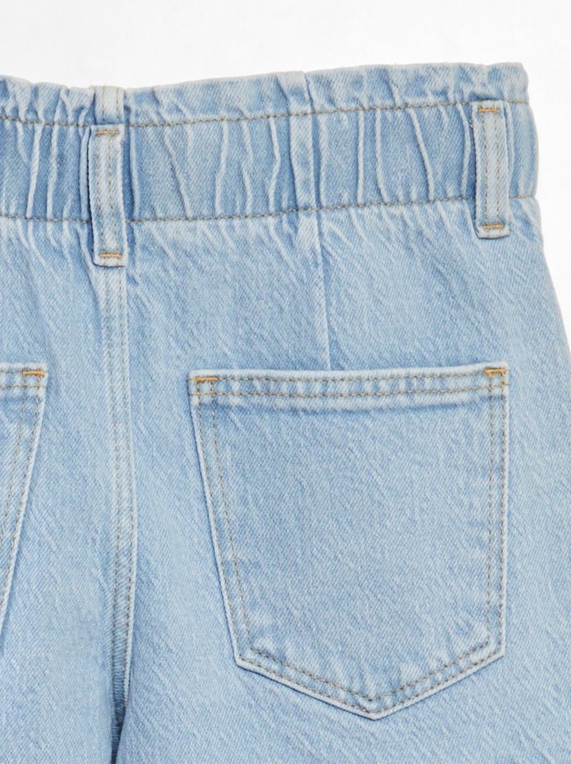 Pantaloni mom con tasche con patta BLU - Kiabi