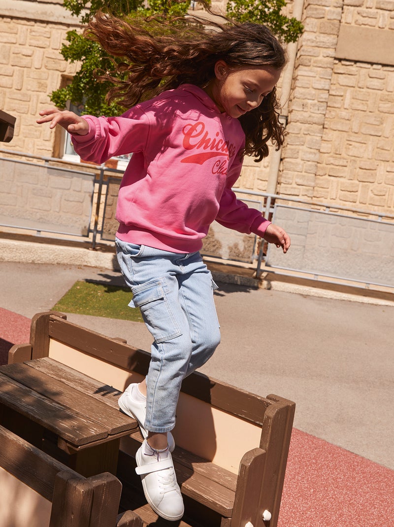 Pantaloni mom con tasche con patta BLU - Kiabi