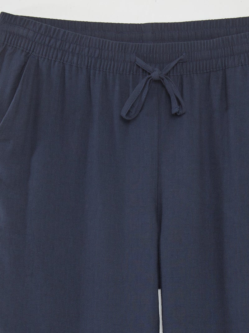 Pantaloni morbidi con vita elasticizzata BLU - Kiabi