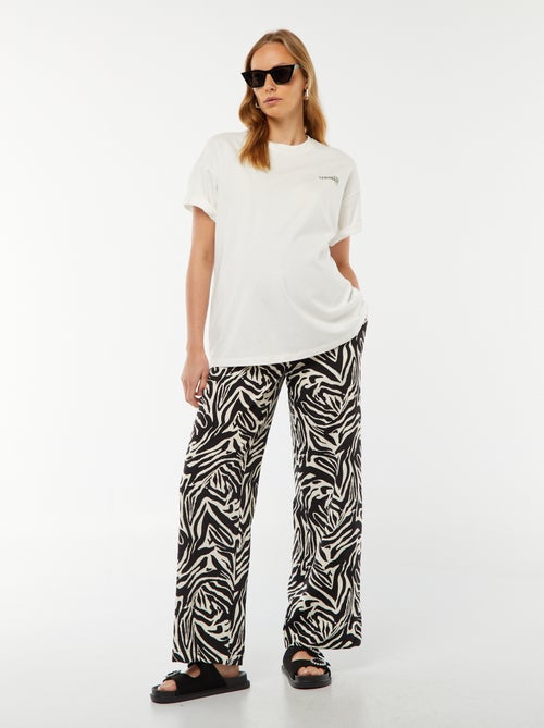Pantaloni morbidi zebrati 'Only Maternity' - Kiabi