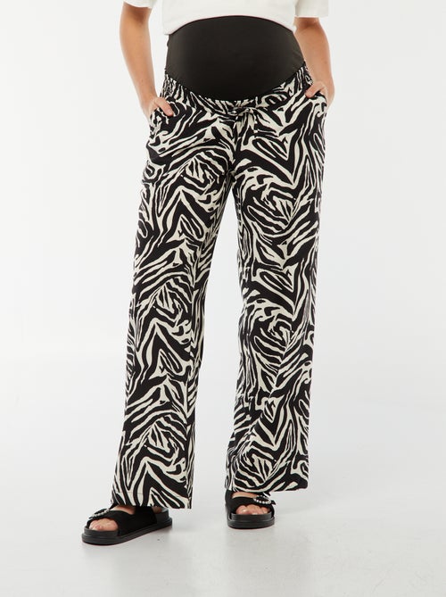 Pantaloni morbidi zebrati 'Only Maternity' - Kiabi